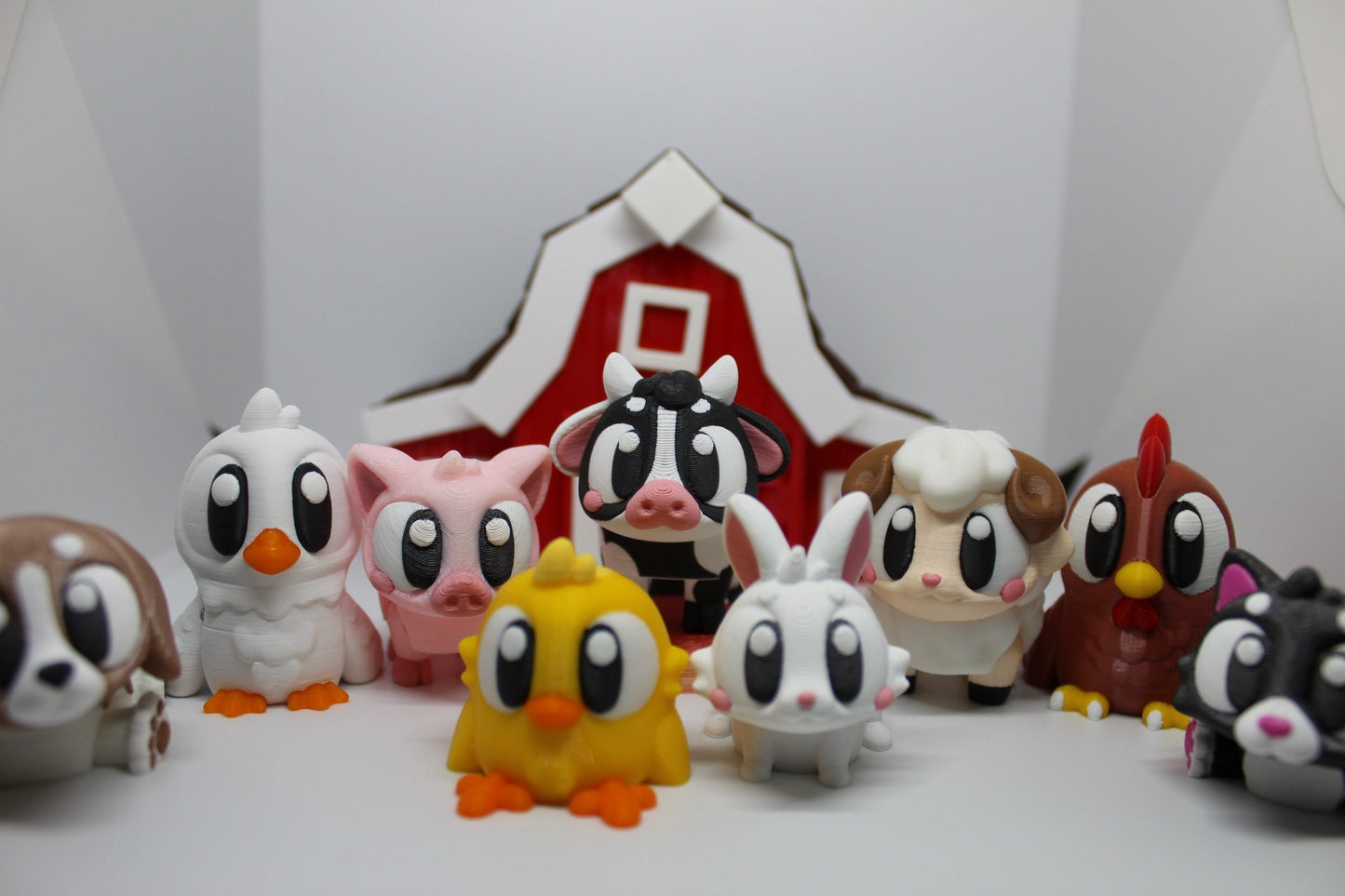 Farm Animal set (Includes All 11 Animals + Barn House)
