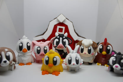 Farm Animal set (Includes All 11 Animals + Barn House)
