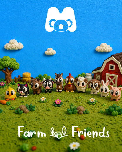 Farm Animal set (Includes All 11 Animals + Barn House)